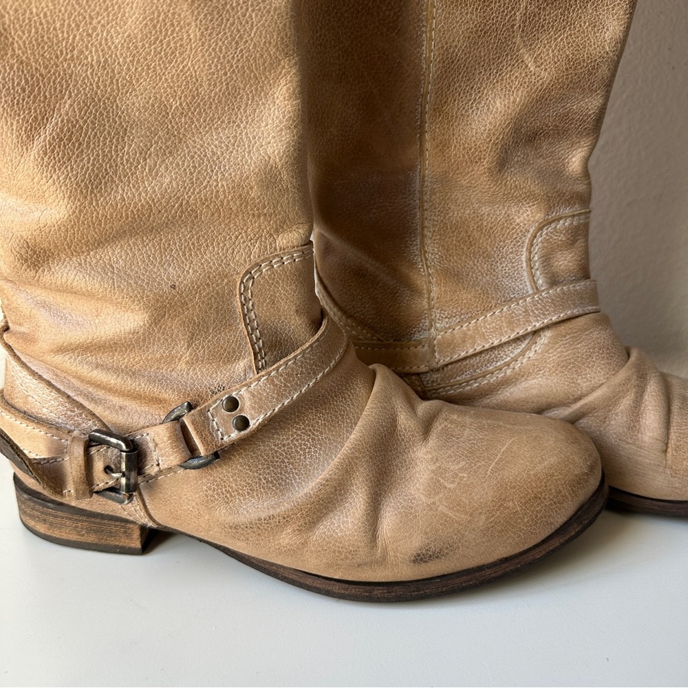 Freebird Women’s Tan Knee-High “Roady” Leather Boots Size 7 - Picture 4 of 13